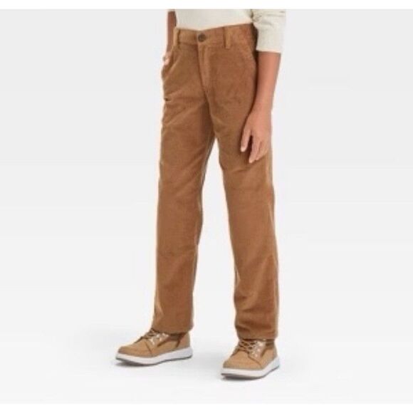 Cat & Jack Other - CAT & JACK Boys Straight Chino Corduroy Pants *  SIZE 6 Brown * NEW NWT